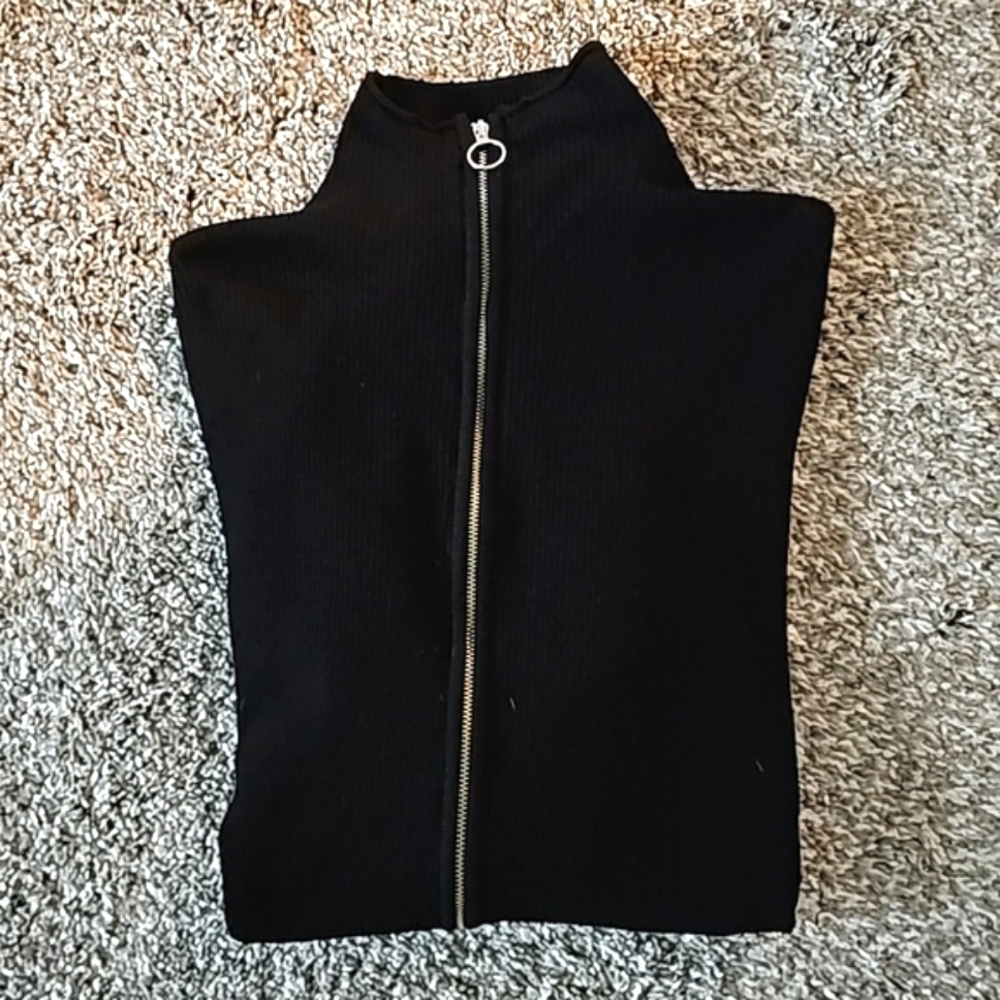 Zara Black Fitted Cardigan with sz medium - Picture 7 of 7